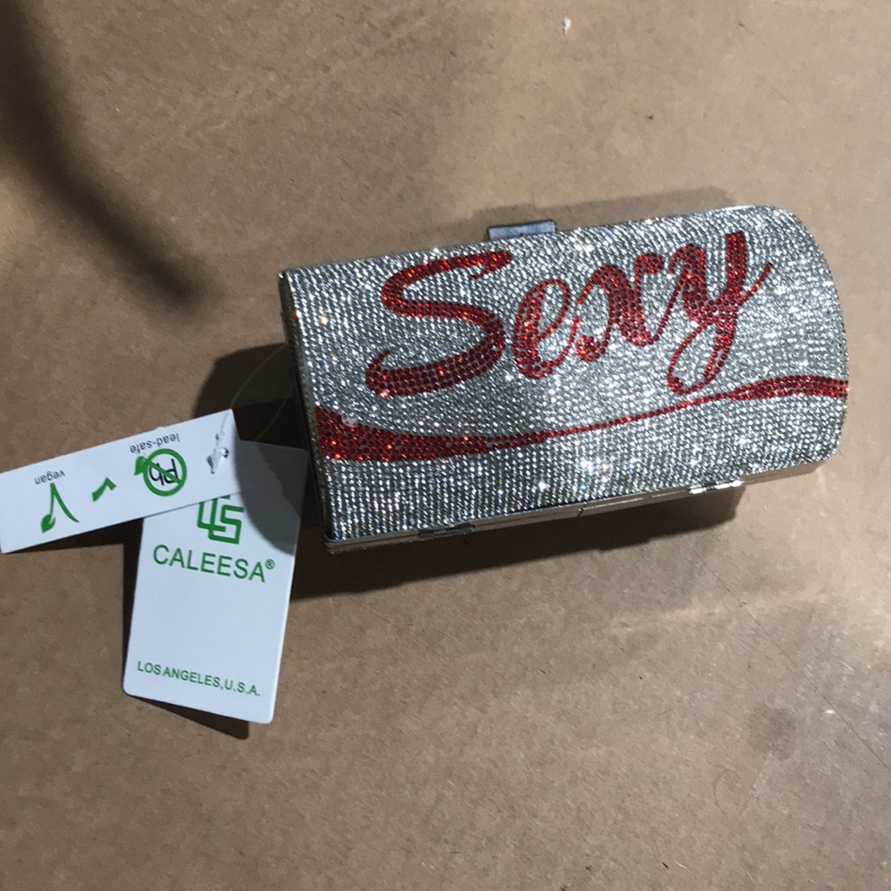 Caleesa clutch Diet Coke metal